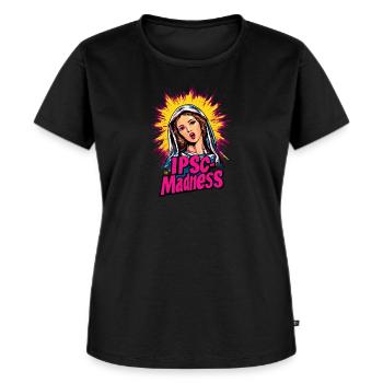 Maria IPSC Madness - Frauen Premium Bio T-Shirt - Schwarz - Vorne - Selfina (174cm)
