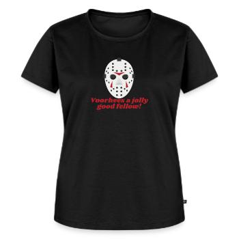 Vorhees a Jolly Good Fellow: Funny Classic Horror - Women's Premium Organic T-shirt - black - Front - Selfina (174cm)