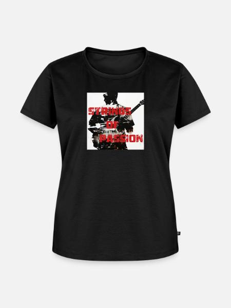 Strings Of Passion - Frauen Premium Bio T-Shirt - Schwarz