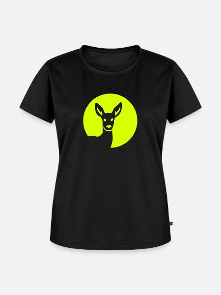 Reh - Frauen Premium Bio T-Shirt - Schwarz