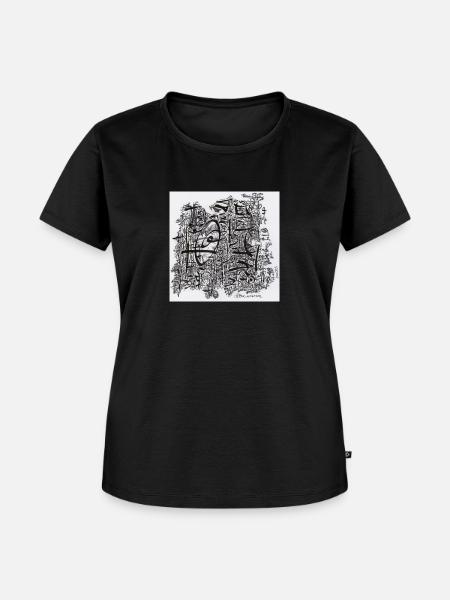 240203 - Frauen Premium Bio T-Shirt - Schwarz