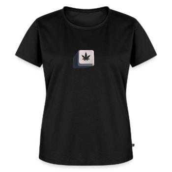 Weed keyboard need weed - Women's Premium Organic T-shirt - black - Front - Selfina (174cm)