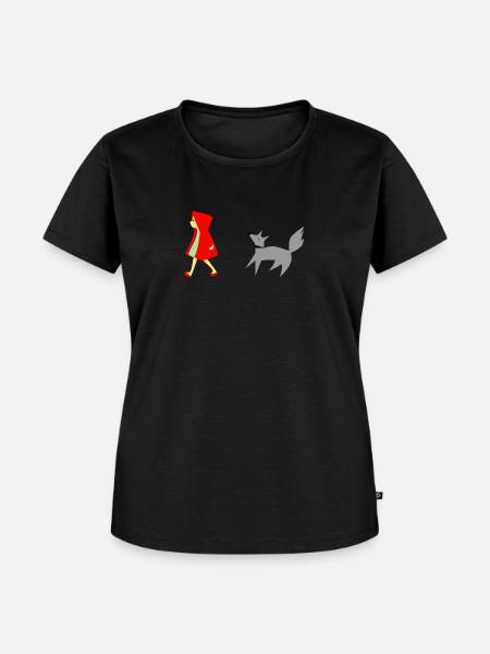 Rotkäppchen - Frauen Premium Bio T-Shirt - Schwarz