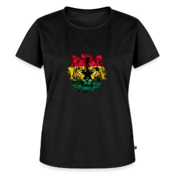 Ghana - T-shirt Premium bio Femme - noir - Devant - Selfina (174cm)