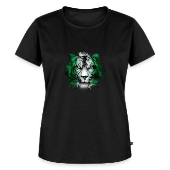 Nigéria - T-shirt Premium bio Femme - noir - Devant - Selfina (174cm)