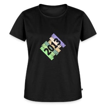 2013 - Frauen Premium Bio T-Shirt - Schwarz - Vorne - Selfina (174cm)