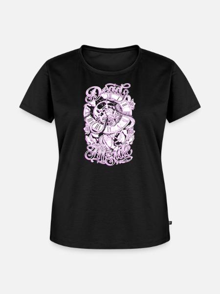 Pink Death Watch - Frauen Premium Bio T-Shirt - Schwarz