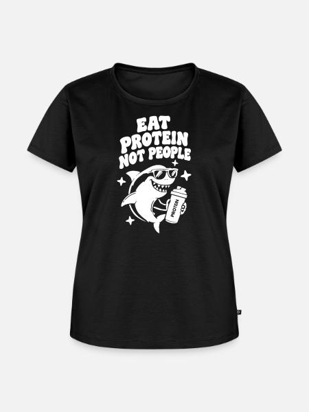 Gym Hai Funny - Frauen Premium Bio T-Shirt - Schwarz
