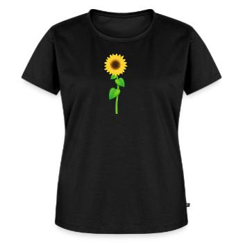 Tournesol tournesol graines de tournesol - T-shirt Premium bio Femme - noir - Devant - Selfina (174cm)