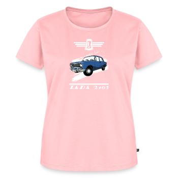 Shiguli LADA 2105 Russie URSS VAZ - T-shirt Premium bio Femme - rose - Devant - AI Model Female 172 dark (172cm)