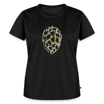 Hopfen Mosaic Craftbeer Hobbybrauer Lupulin Brauer - Frauen Premium Bio T-Shirt - Schwarz - Vorne - Selfina (174cm)