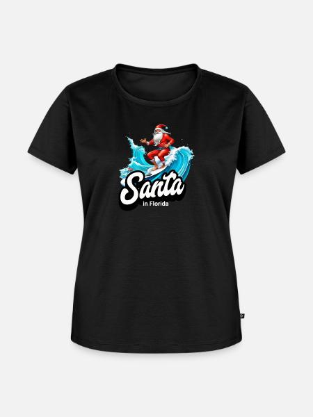 Santa Claus Florida - Frauen Premium Bio T-Shirt - Schwarz