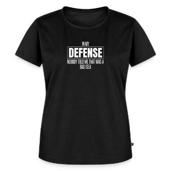 Humour noir - T-shirt Premium bio Femme - noir - Devant - Selfina (174cm)