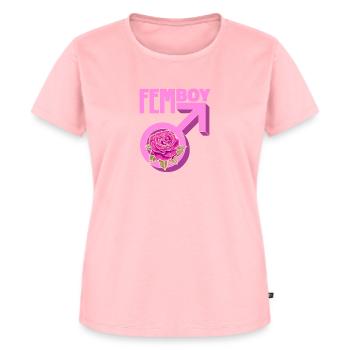 Anime Manga Cool Femboy Anime - Frauen Premium Bio T-Shirt - Rosa - Vorne - AI Model Female 172 dark (172cm)
