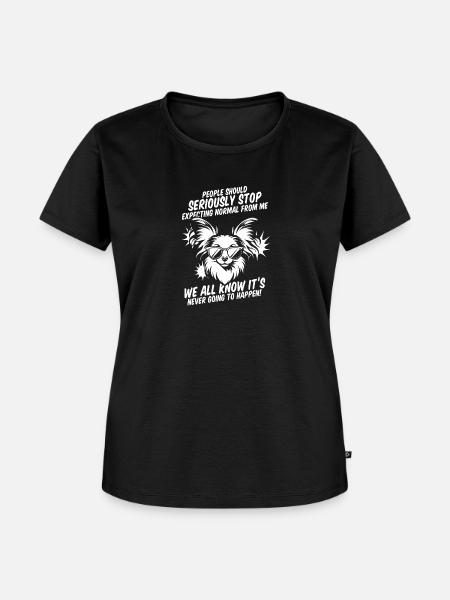 Papillon - Frauen Premium Bio T-Shirt - Schwarz
