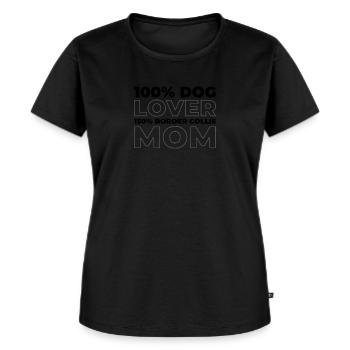 Border Collie - Frauen Premium Bio T-Shirt - Schwarz - Vorne - Selfina (174cm)