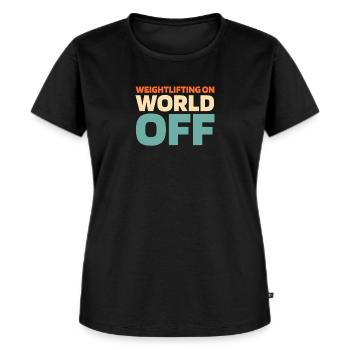 Weightlifting Weightlifting - Women's Premium Organic T-shirt - black - Front - Selfina (174cm)