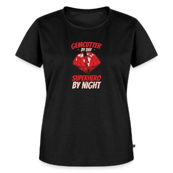 Gemstone cutter - Women's Premium Organic T-shirt - black - Front - Selfina (174cm)