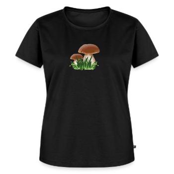 Porcini Mushrooms Collect Mushroom Pickers Mushroom - Women's Premium Organic T-shirt - black - Front - Selfina (174cm)