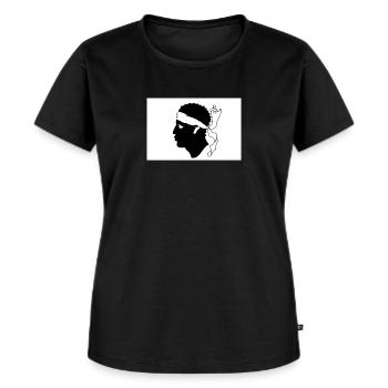Korsika - Frauen Premium Bio T-Shirt - Schwarz - Vorne - Selfina (174cm)