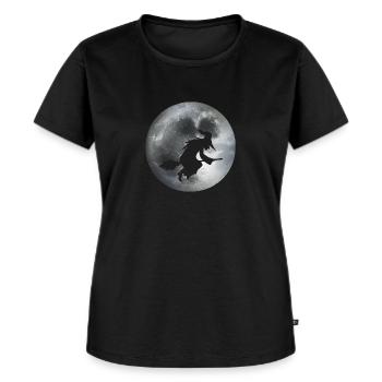Hexe - Frauen Premium Bio T-Shirt - Schwarz - Vorne - Selfina (174cm)