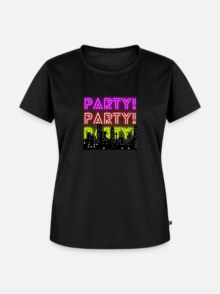 Party - Frauen Premium Bio T-Shirt - Schwarz