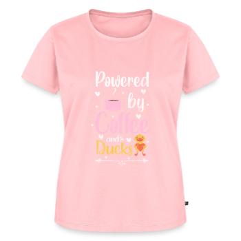 Ducks Animal Flying Duck Nature - Women's Premium Organic T-shirt - rose - Front - AI Model Female 172 dark (172cm)