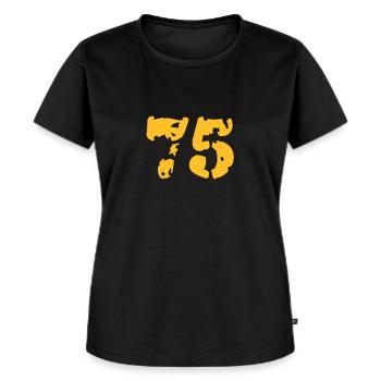 75 - Frauen Premium Bio T-Shirt - Schwarz - Vorne - Selfina (174cm)