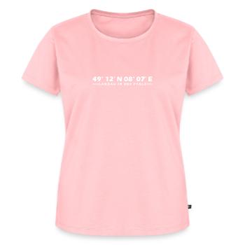 Landau in der Pfalz coordinates - Women's Premium Organic T-shirt - rose - Front - AI Model Female 172 dark (172cm)