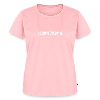 Durham, Caroline du Nord, États-Unis Coordonnées - T-shirt Premium bio Femme - rose - Devant - AI Model Female 172 dark (172cm)