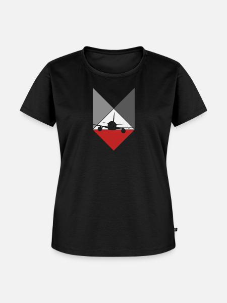 Flugverkehr - Frauen Premium Bio T-Shirt - Schwarz