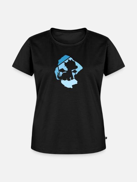 Drache Drachen - Frauen Premium Bio T-Shirt - Schwarz