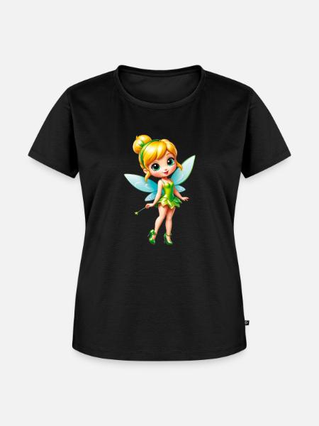 Kleine Fee 8 - Frauen Premium Bio T-Shirt - Schwarz