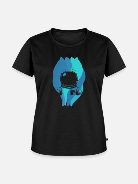Planeten Weltraum - Frauen Premium Bio T-Shirt - Schwarz