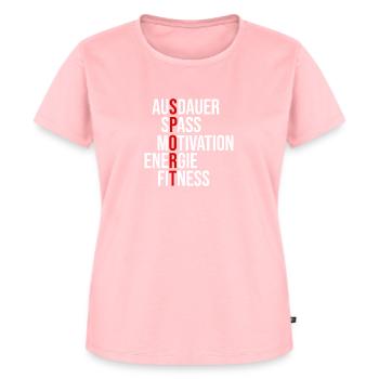 Fitness Sprüche gym Workout training fitness - Frauen Premium Bio T-Shirt - Rosa - Vorne - AI Model Female 172 dark (172cm)