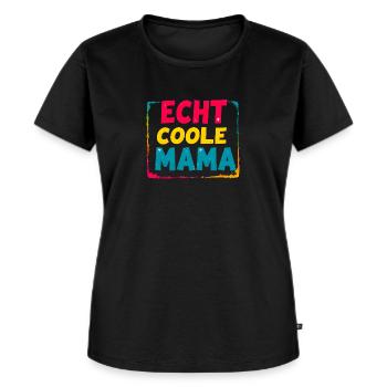 Coole Mama Muttertag lustiger Spruch Geschenk - Frauen Premium Bio T-Shirt - Schwarz - Vorne - Selfina (174cm)