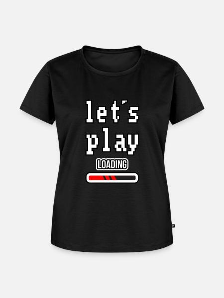 Let´s play - Frauen Premium Bio T-Shirt - Schwarz