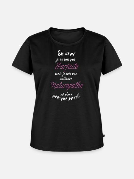 Ich bin der beste Heilpraktiker - Frauen Premium Bio T-Shirt - Schwarz
