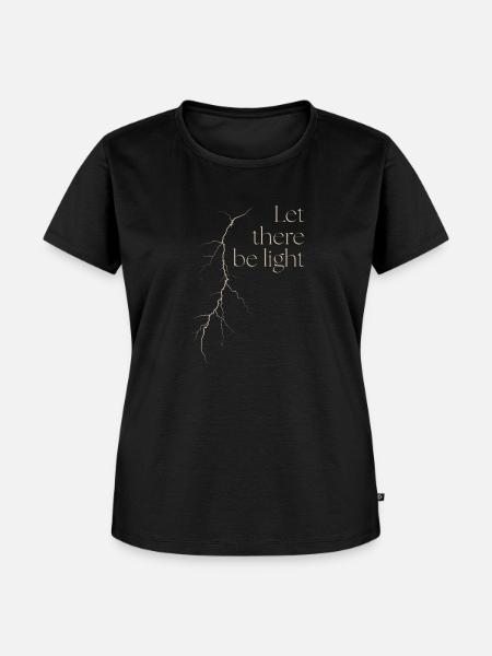 Es werde Licht - Frauen Premium Bio T-Shirt - Schwarz