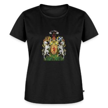 Scottish Wappen Schottland Symbol - Frauen Premium Bio T-Shirt - Schwarz - Vorne - Selfina (174cm)