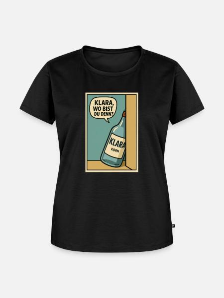 wo ist klara - Frauen Premium Bio T-Shirt - Schwarz