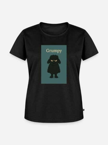 Grumpy - Frauen Premium Bio T-Shirt - Schwarz