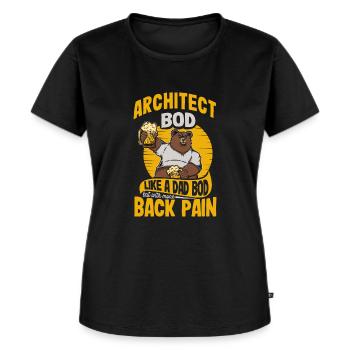Architecte Bod Like A Dad Bod Dessinateur Drôle - T-shirt Premium bio Femme - noir - Devant - Selfina (174cm)