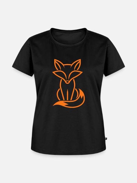 Fuchs - Frauen Premium Bio T-Shirt - Schwarz