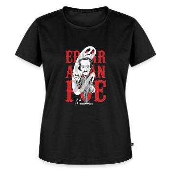 Edgar Allan Poe - T-shirt Premium bio Femme - noir - Devant - Selfina (174cm)