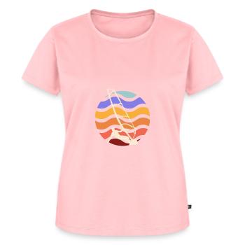 Surf Plage Surf Surf Été Amoureux de la mer - T-shirt Premium bio Femme - rose - Devant - AI Model Female 172 dark (172cm)
