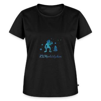 Rumpelstilzchen Geschenk Märchen Alkohol - Frauen Premium Bio T-Shirt - Schwarz - Vorne - Selfina (174cm)