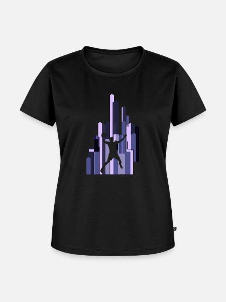 Handball Angriff Abwehr - Frauen Premium Bio T-Shirt - Schwarz
