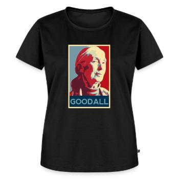 Jane Goodall Shirt - Frauen Premium Bio T-Shirt - Schwarz - Vorne - Selfina (174cm)