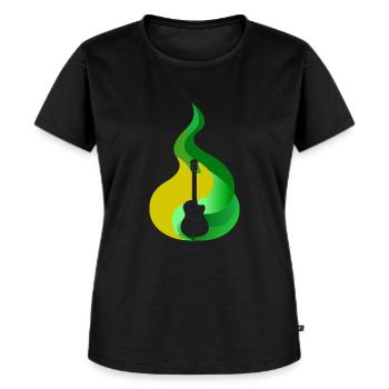 Bassist Heavy - Frauen Premium Bio T-Shirt - Schwarz - Vorne - Selfina (174cm)